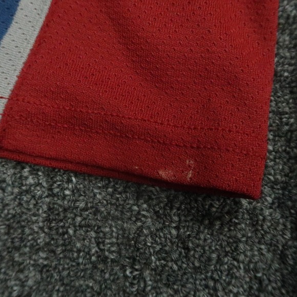 VINTAGE Colorado Avalanche Jersey Mens Large White Red CCM Air Knit Maska Blank - Picture 12 of 13